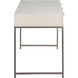 Rebel 59.25 X 23.75 inch Champagne Gold / Cream Desk
